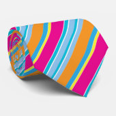 Cute magic colorful stripes stropdas (Opgerold)