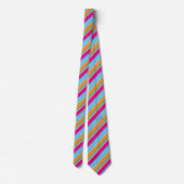 Cute magic colorful stripes stropdas (Achterkant)