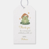 Cute Magic Frog Birthday Gift Labels Cadeaulabel (Achterkant)