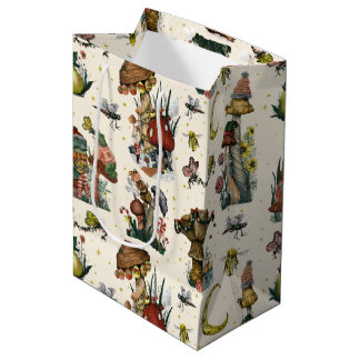 Cute Magic Mushrooms Cottcore Merry kerst Medium Cadeauzakje