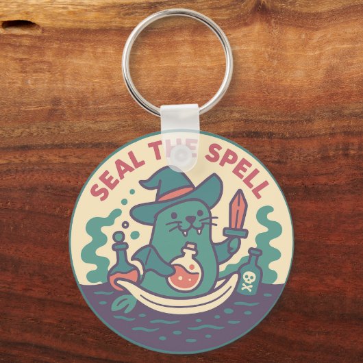Cute Magic Seal Potion Sleutelhanger (Achterkant)