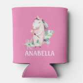 Cute Magic Unicorn Girly PInk Kinderen Blikjeskoeler (Achterkant)