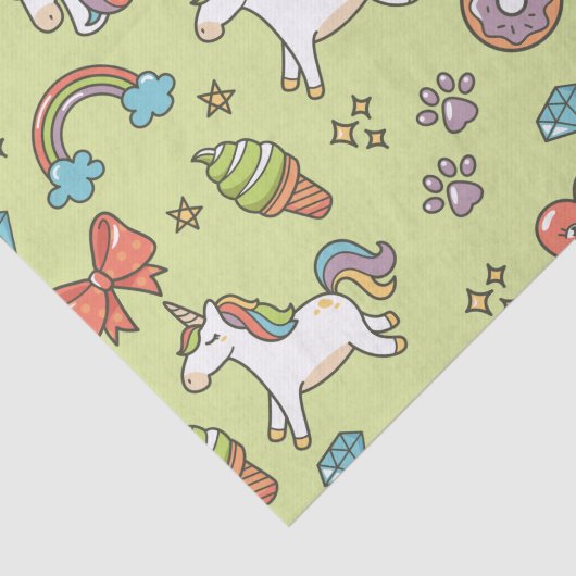 Cute Magic Unicorn Tissuepapier (Detail)