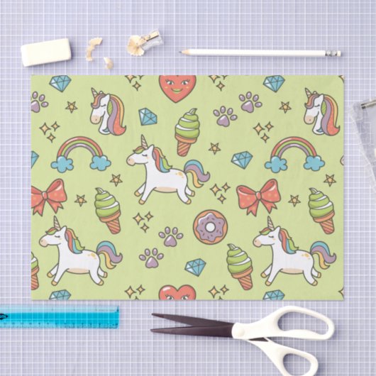 Cute Magic Unicorn Tissuepapier (Craft)