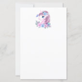 Cute & Magical Baby Unicorn in Waterverf (Voorkant)