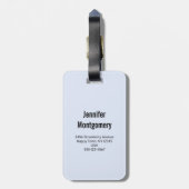 Cute & Magical Baby Unicorn in Waterverf Bagagelabel (Achterkant verticaal)