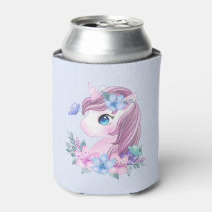 Cute & Magical Baby Unicorn met Big Eyes Blikjeskoeler