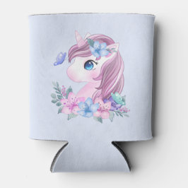 Cute & Magical Baby Unicorn met Big Eyes Blikjeskoeler