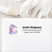 Cute & Magical Baby Unicorn met Big Eyes Etiket (Insitu)