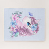 Cute & Magical Baby Unicorn met Big Eyes Legpuzzel (Horizontaal)