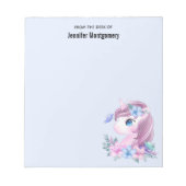 Cute & Magical Baby Unicorn met Big Eyes Notitieblok (Voorkant)