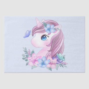 Cute & Magical Baby Unicorn met Big Eyes Tissuepapier