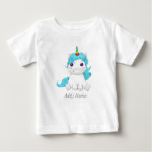 Cute Magical Baby Unicorn met Rainbow Horn