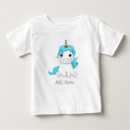 Cute Magical Baby Unicorn met Rainbow Horn