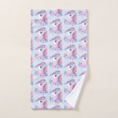 Cute & Magical Baby Unicorn Pattern Bad Handdoek (Handdoek)