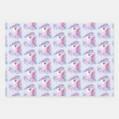 Cute & Magical Baby Unicorn Pattern Inpakpapier Vel (Voorkant 2)
