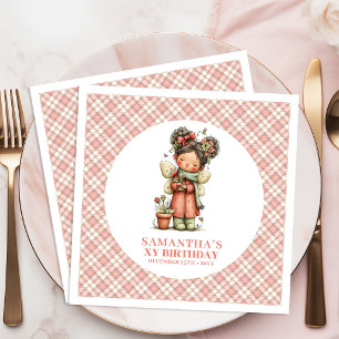 Cute Magical Blush Fairy 6e Verjaardagsfeest Serve Servet