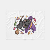 Cute Magical Cat Fleece Blanket Deken (Voorkant (Horizontaal))