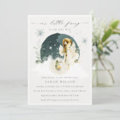 Cute Magical Enchanical Fairy Baby shower Invite Bedankkaart (Staand voorkant)