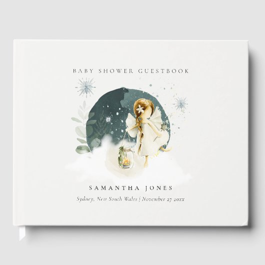 Cute Magical Enchanical Fairy Girl Baby shower Gastenboek (Voorkant)