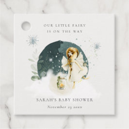 Cute Magical Enchanical Fairy On Way Baby shower Bedankjes Labels