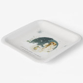 Cute Magical Enchanical Fairy On Way Baby shower Papieren Bordje (Gebogen)