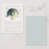 Cute Magical Fairy Advice voor Baby shower Informatiekaartje (Voorkant / Achterkant)