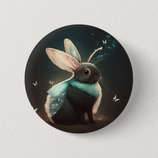 Cute Magical Fairy Bunny Rabbit Ronde Button 5,7 Cm