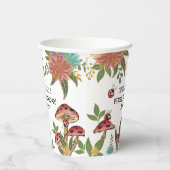 Cute Magical Ladybug Girls Birthday Party Papieren Bekers (Rechts)