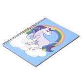 Cute Magical Rainbow Unicorn Notitieboek (Linkerzijde)