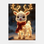 Cute Magical Reindeer with Sparkling Lights Acryl Bord (Voorkant)