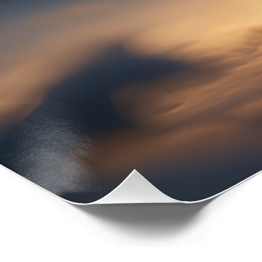 Cute Magical Reindeer with Sparkling Lights Perfect Poster (Hoek)