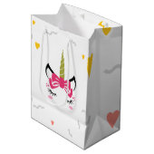 Cute Magical Slaping Unicorn Medium Cadeauzakje (Voorkant Gekanteld)