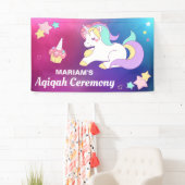 Cute Magical Unicorn Aqiqah Spandoek (Insitu)