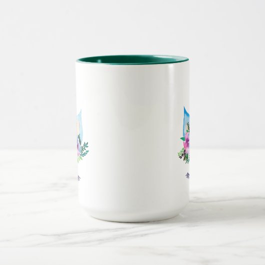 Cute Magical Unicorn Face Mok (Midden)