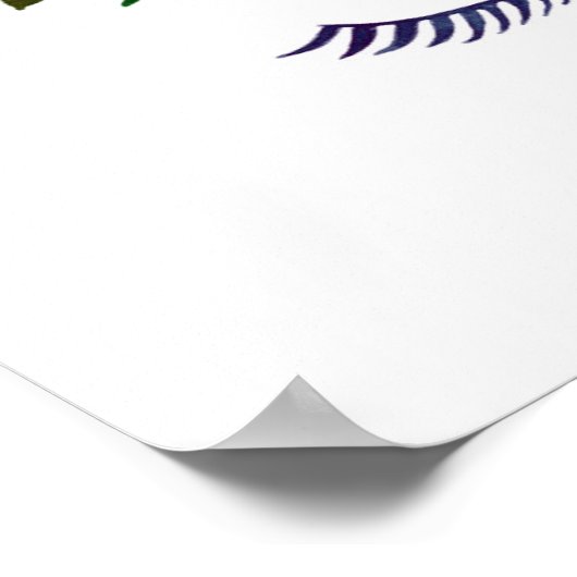 Cute Magical Unicorn Face Poster (Hoek)