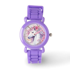 Cute Magical Unicorn Horloge