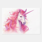 Cute Magical Unicorn Inpakpapier Vel (Voorkant 2)