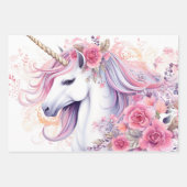 Cute Magical Unicorn Inpakpapier Vel (Voorkant)