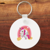 Cute magical unicorn kids shirt sleutelhanger (Voorkant)