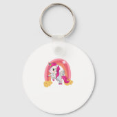 Cute magical unicorn kids shirt sleutelhanger (Achterkant)