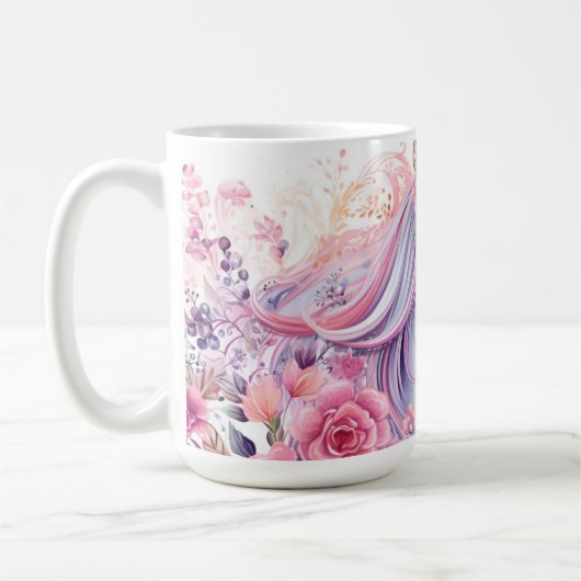 Cute Magical Unicorn Koffiemok (Links)