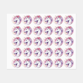 Cute Magical Unicorn Labels