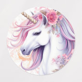 Cute Magical Unicorn Labels (Design 1)