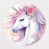 Cute Magical Unicorn Labels (Design 1)