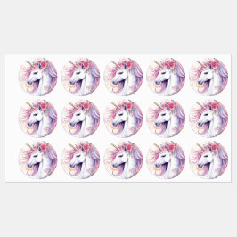 Cute Magical Unicorn Labels