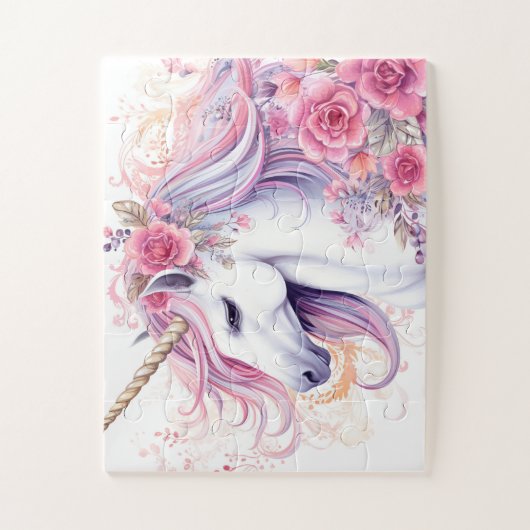 Cute Magical Unicorn Legpuzzel (Verticaal)