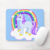 Cute Magical Unicorn met regenboog (!) Muismat (Met muis)