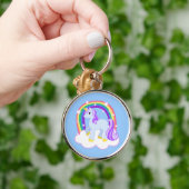 Cute Magical Unicorn met regenboog (!) Sleutelhanger (Hand)