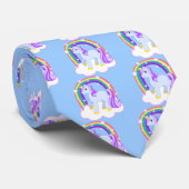 Cute Magical Unicorn met regenboog (!) Stropdas (Opgerold)
